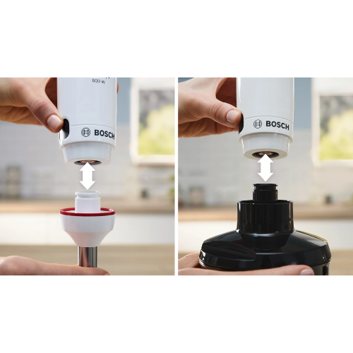 Série 4, Mixeur plongeant, ErgoMaster, 600 W, Blanc, BOSCH MSM4W221 - vue 6