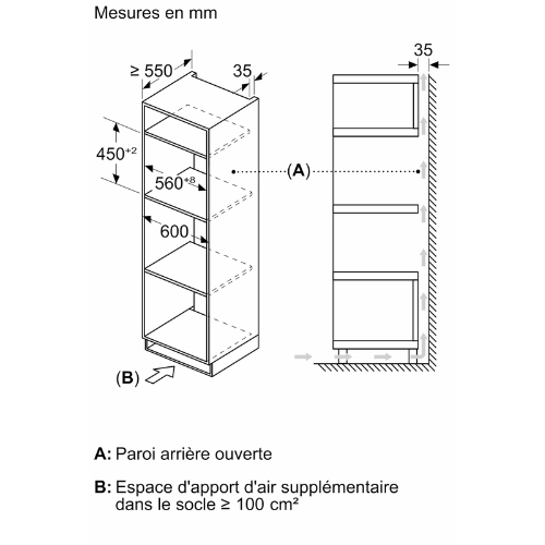 Série 6, Four combine micro-ondes avec hot air, 60 x 45 cm, Inox BOSCH CMA585GS1F - vue 6