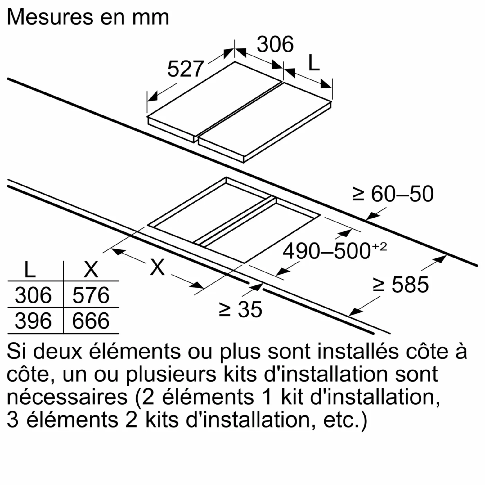 Domino vitrocéramique 30 cm Bosh PXX375FB1E - vue 6