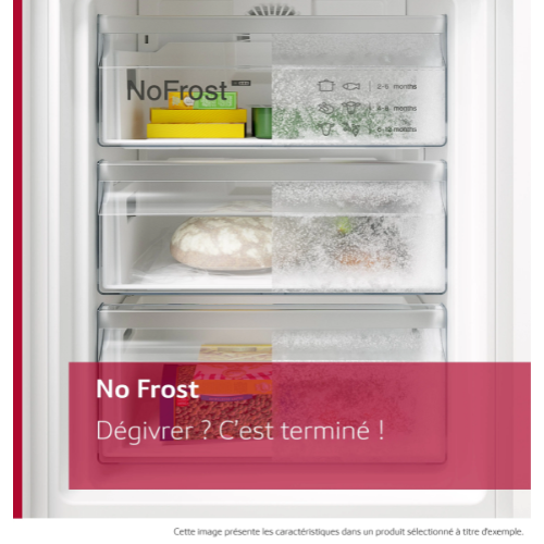 N 70, Congélateur intégrable, 177.2 x 55.8 cm, Charnières pantographes SoftClose NEFF GI7813CE0 - vue 6