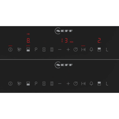 N 70, Table de cuisson Flex Induction, 30 cm, Noir, avec cadre NEFF T63TDX1L0 - vue 2