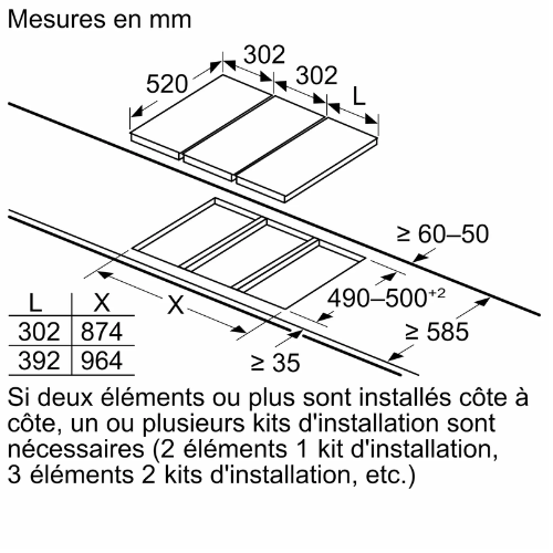 Table de cuisson Flex Induction, 30 cm, Noir Siemens EX375FXB1E - vue 6