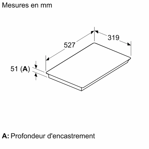 N 70, Table de cuisson Flex Induction, 30 cm, Noir, avec cadre NEFF T63TDX1L0 - vue 7
