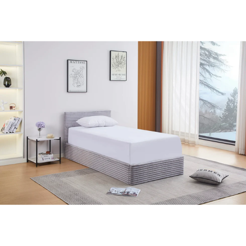 LIT COFFRE MAIA COTELE GRIS 90x190cm EURODESIGN L91CT-G90 - vue 7