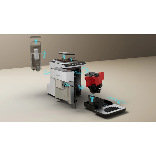Machine à café tout-automatique, EQ500 classic, Argent naturel, Blanc SIEMENS TP515R02 - vue 7