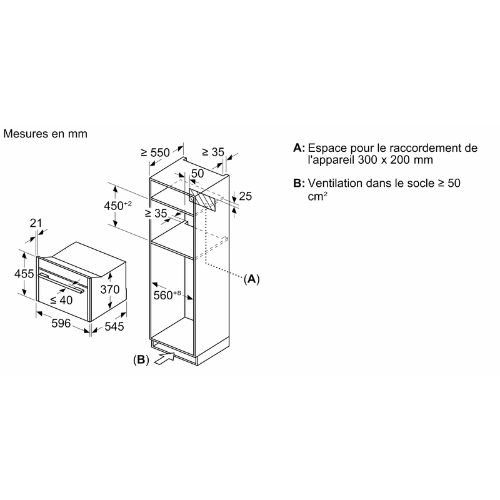 N 70, Micro-ondes intégrable, 60 x 45 cm, Inox NEFF C24GR3XN1 - vue 11