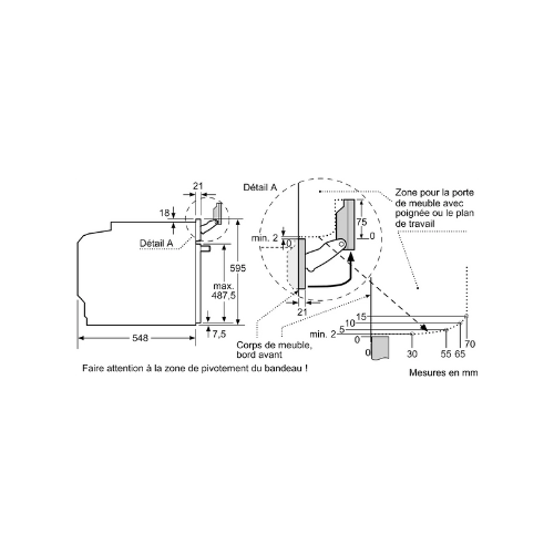 N 90, Four intégrable vapeur, 60 x 60 cm, Inox NEFF B64FS31N0 - vue 7
