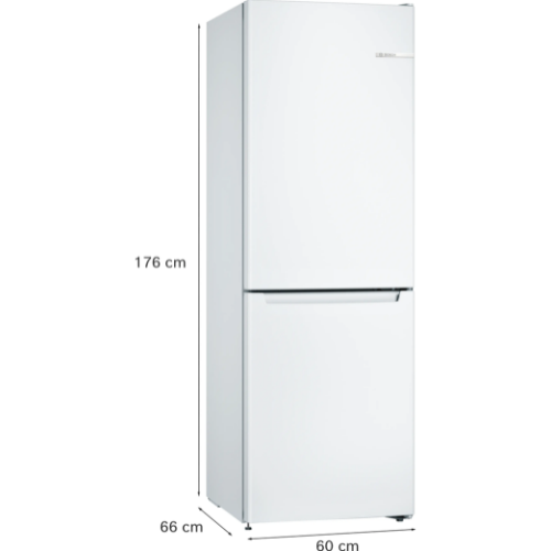 Réfrigérateur combiné pose-libre blanc BOSCH KGN33NWEB - vue 7
