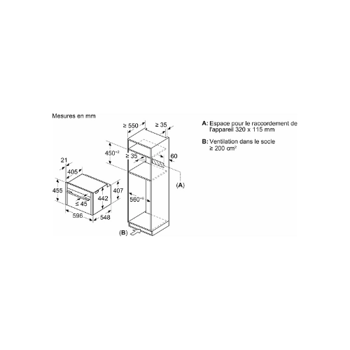 N 70, Four intégrable compact avec fonction micro-ondes, 60 x 45 cm, Inox NEFF C24MR21N0 - vue 7