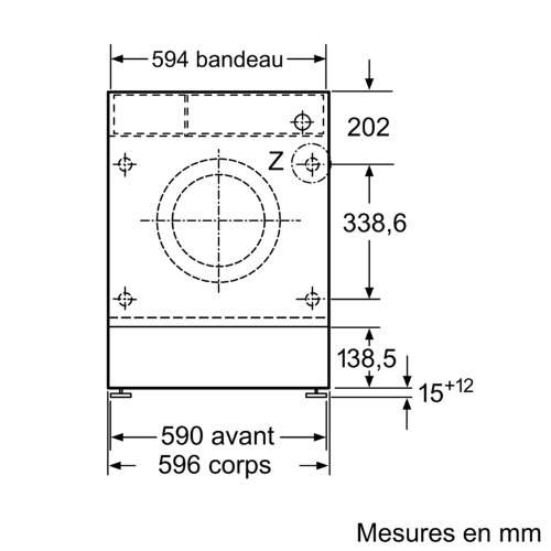 Série 6, Lave-linge, chargement frontal, 7 kg, 1200 trs/min BOSCH WIW24348FF - vue 8