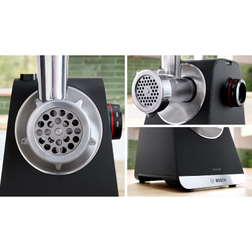 Série 6, Hachoir à viande, MultiPower, 2100 W, Noir, argent métallisé BOSCH MFWS640B - vue 1