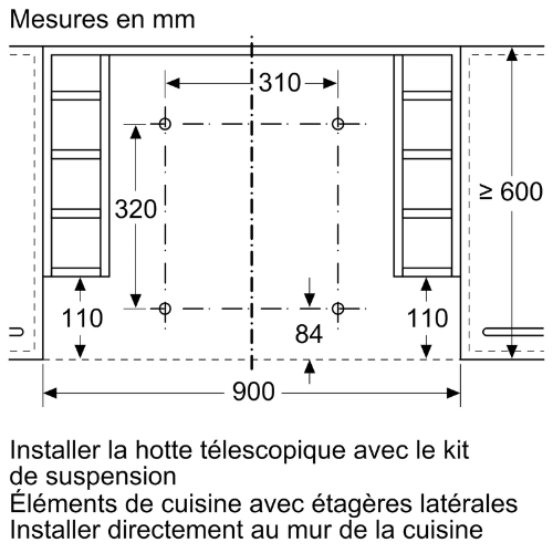 Accessoire pour hottes BOSCH DSZ4961 - vue 8