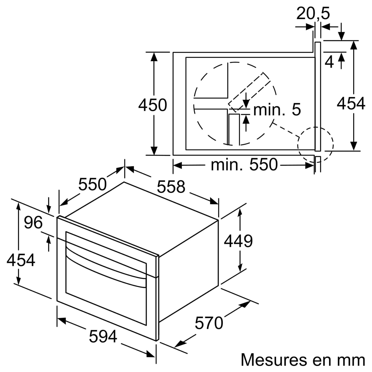 Four intégrable compact avec fonction micro-ondes inox Neff C1AMG84N0 - vue 11