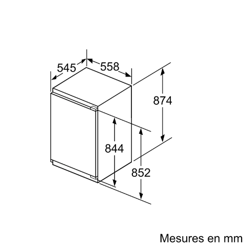 Congélateur Intégrable Série Blanc BOSCH GIV21AFE0 - vue 8