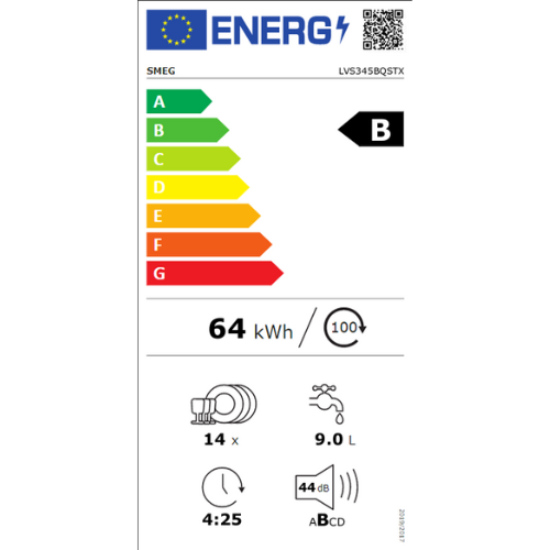 Lave - vaisselle Pose-libre 60 cm, Smeg LVSP345BQX - vue 8