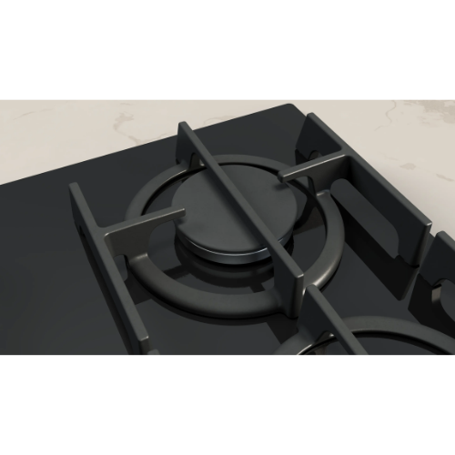 N 70, Table gaz, 60 cm, Verre trempé, Noir NEFF T26PIP4S0 - vue 5