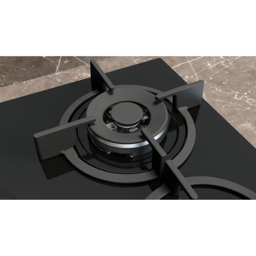 iQ500, Table gaz, 60 cm, Verre trempé, Noir SIEMENS EP6A6HI10 - vue 3
