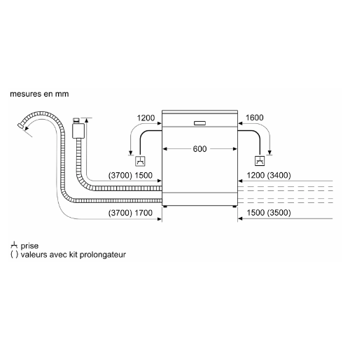 N 50, Lave-vaisselle tout intégrable, 60 cm NEFF S155HTX04E - vue 10
