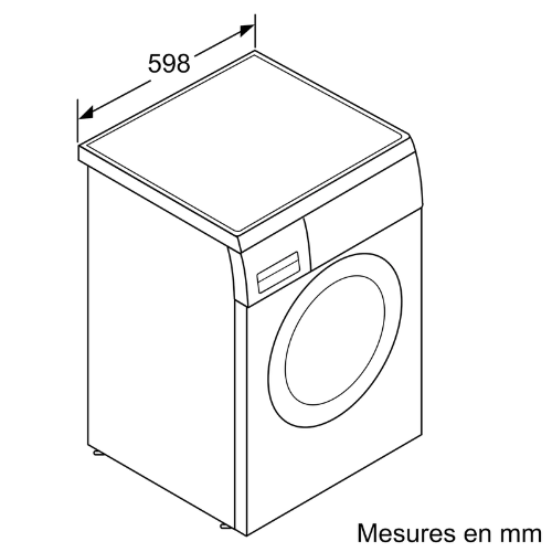 Série 6, Lave-linge front, 9 kg, 1400 trs/minBOSCH WUU28T69FR - vue 9