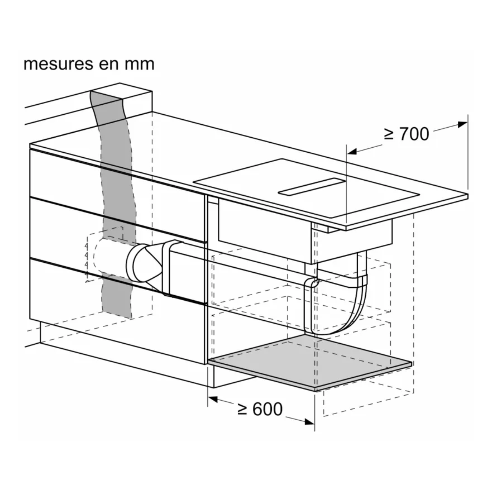 Série 6, Table induction aspirante, 80 cm, sans cadre BOSCH PVQ811H26E - vue 11