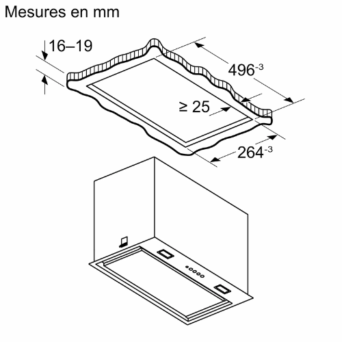 Série 6, Groupe filtrant, 52 cm, Inox BOSCH DLN56AC50 - vue 9