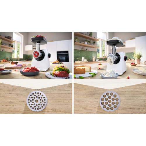 Série 6, Hachoir à viande, MultiPower, 2100 W, Blanc, blanc BOSCH MFWS607W - vue 9