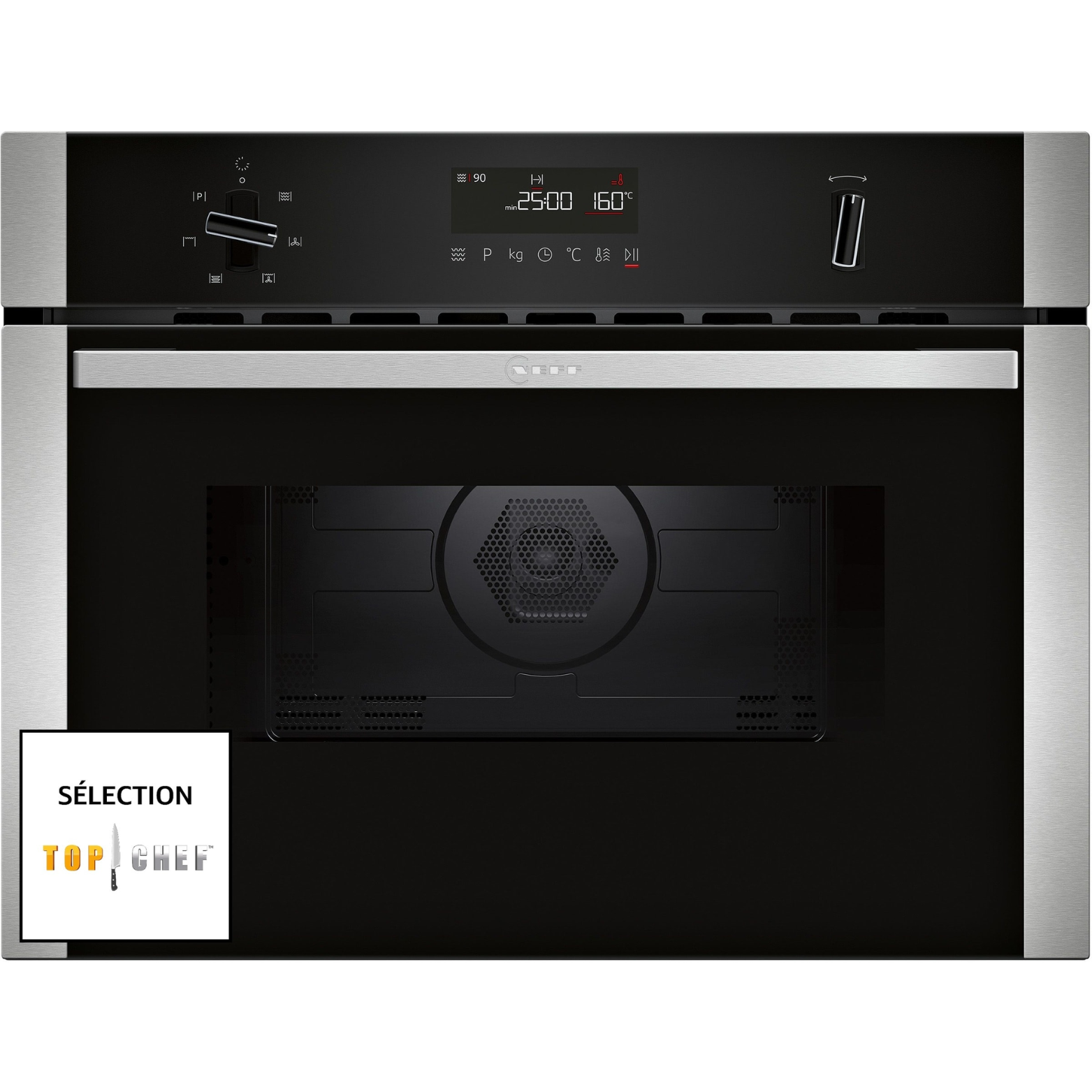 Four intégrable compact avec fonction micro-ondes inox Neff C1AMG84N0 - vue 5