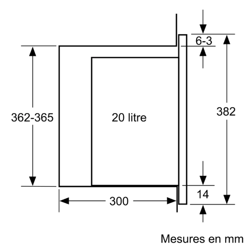 N 50, Micro-ondes intégrable, Noir NEFF HLAWD23N1F - vue 9