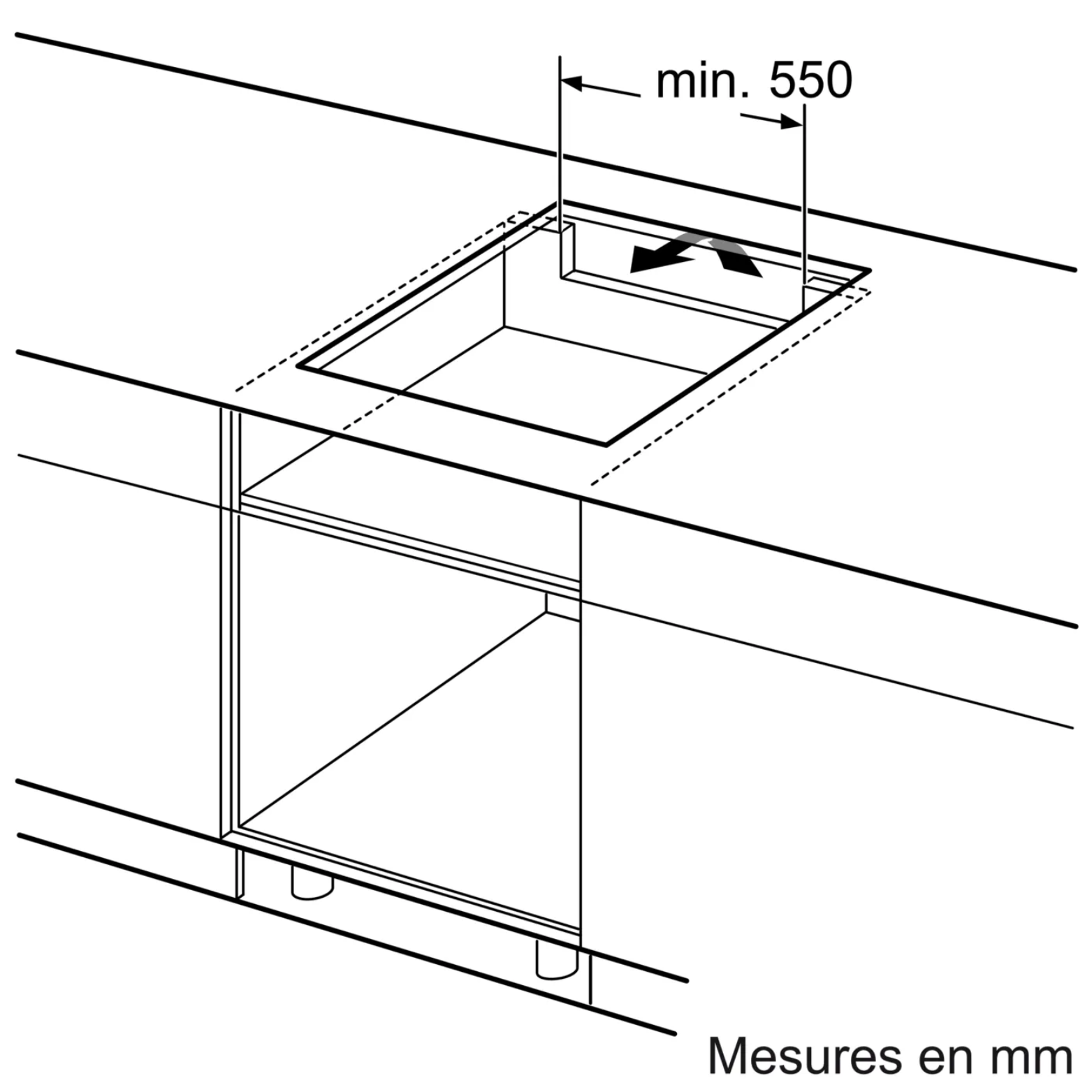 N 90, Table à induction, 80 cm, Noir, avec cadre NEFF T68TTV4L0 - vue 9
