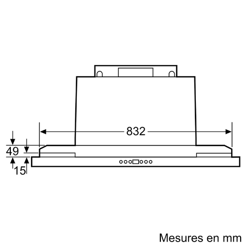 Accessoire pour hottes BOSCH DSZ4961 - vue 9