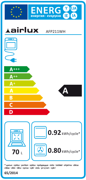 Four multifonction pyrolyse Blanc AIRLUX AFP211WH