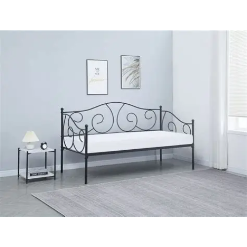 BANQUETTE LIT EN METAL NOIR EURODESIGN BF115N