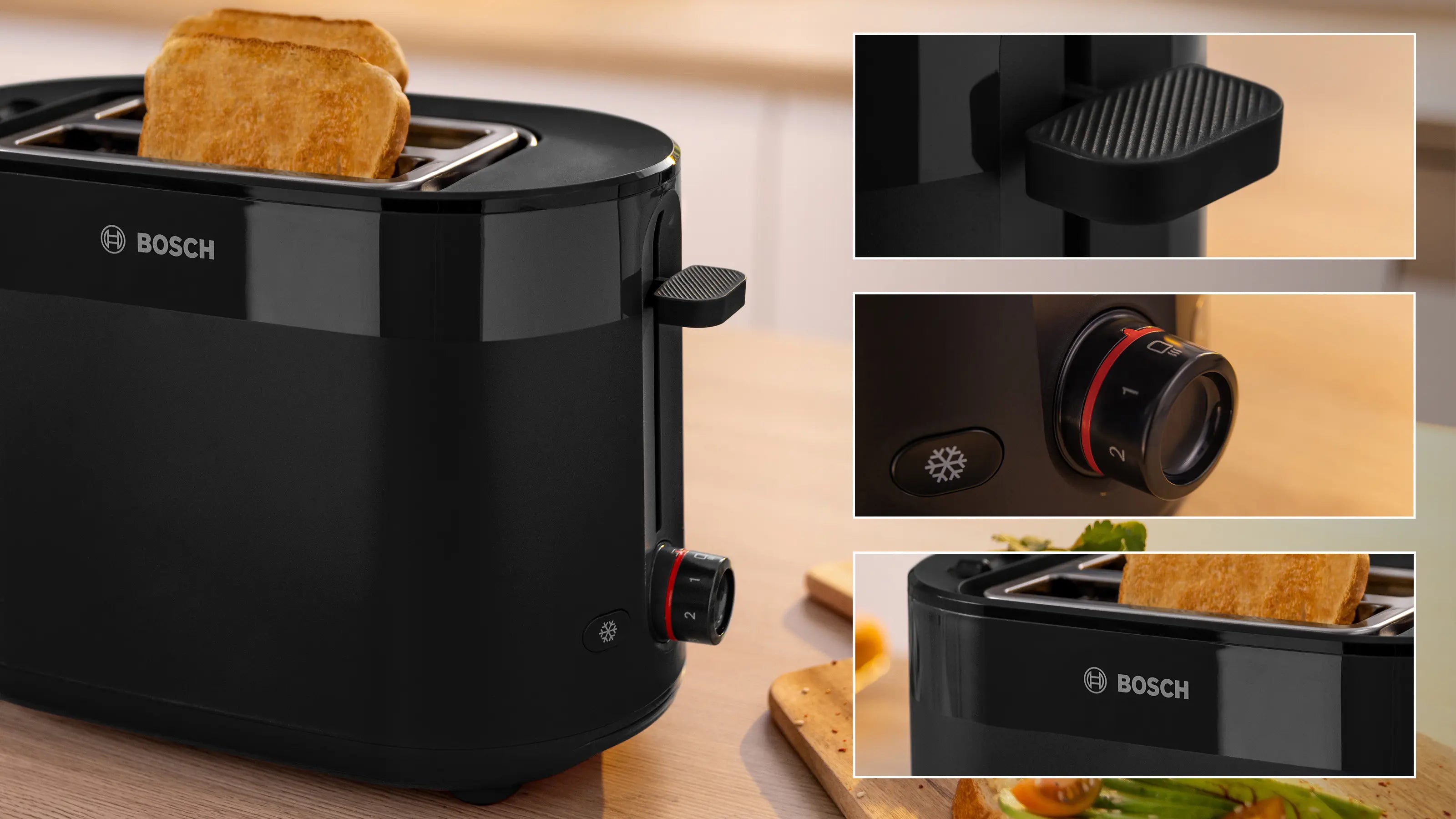 Toaster compact, MyMoment, Noir BOSCH TAT2M123