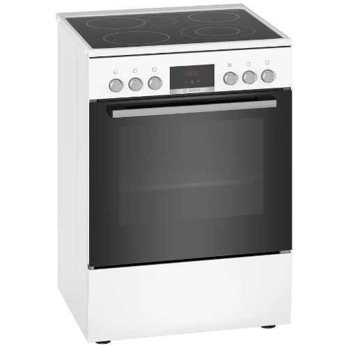 Série 4, Cuisinière électrique pose-libre, Blanc BOSCH HKR39C220