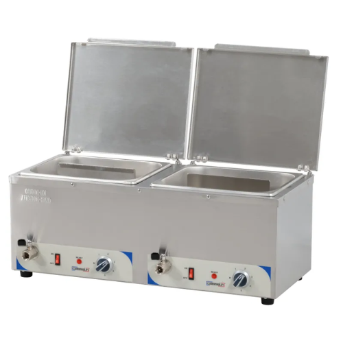 Bain-marie à eau chauffe-saucisses double CASSELIN CBMECS2