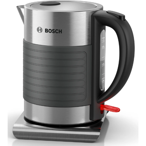 Bouilloire Silicone 1.7 L Anthracite Inox Gris/Noir BOSCH TWK7S05