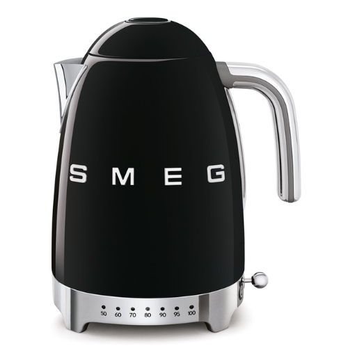 Bouilloire à Température réglable Esthétique années ’50 Smeg KLF04-Noir