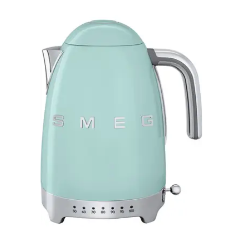 Bouilloire à Température réglable Esthétique années ’50 Smeg KLF04-Vert d'eau