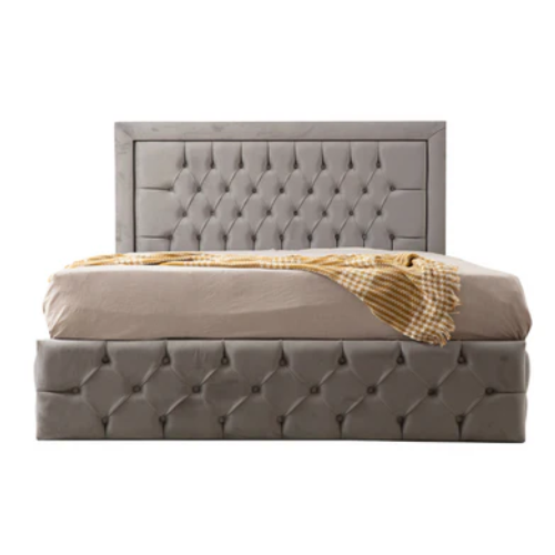 CADRE DE LIT ROMA GRIS 140 EURODESIGN ROMAG140
