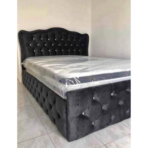 CADRE DE LIT TREND NOIR 140 EURODESIGN TRENDN140