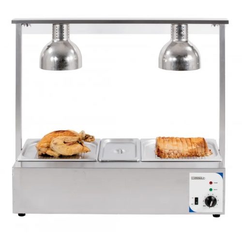 Poste de découpe chauffant avec bain marie double CASSELIN CPDCBMFRD