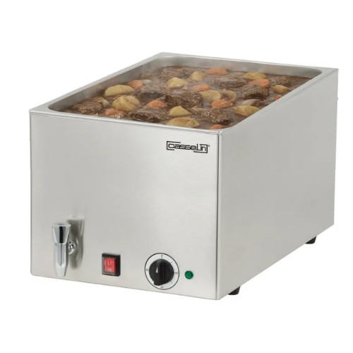 Bain-marie avec robinet de vidange GN 1/1 - 200 mm CASSELIN CBMV1B200