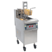 Friteuse électrique avec relevage automatique et filtration 2 x 12 litres 17 kW CASSELIN CFPRAF212