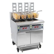Friteuse électrique avec relevage automatique et filtration 4 x 12 litres 17+17 kW CASSELIN CFPRAF124