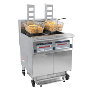 Friteuse électrique avec relevage automatique et filtration 2 x 22 litres 17+17kW CASSELIN CFPRAF222