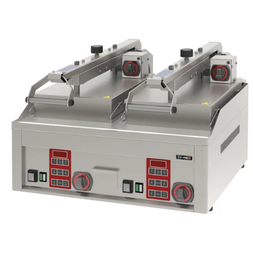 Grill à rabat - Clam électrique semi automatique double CASSELIN CGRCADB