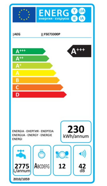 Aeg FSE73300PEM Einbaugeschirrspüler