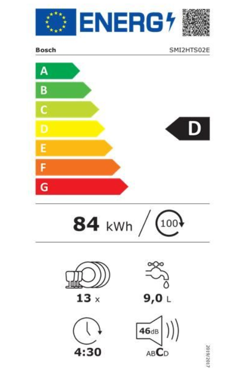 Série 2 Lave-vaisselle pose-libre 60 cm Acier brossé anti-traces BOSCH SMS25GI09F(F)