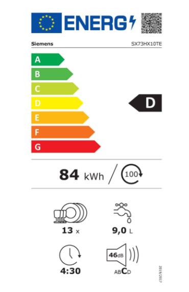 iQ300, Lave-vaisselle tout intégrable, 60 cm, , Porte à glissières SIEMENS SX73HX10TE