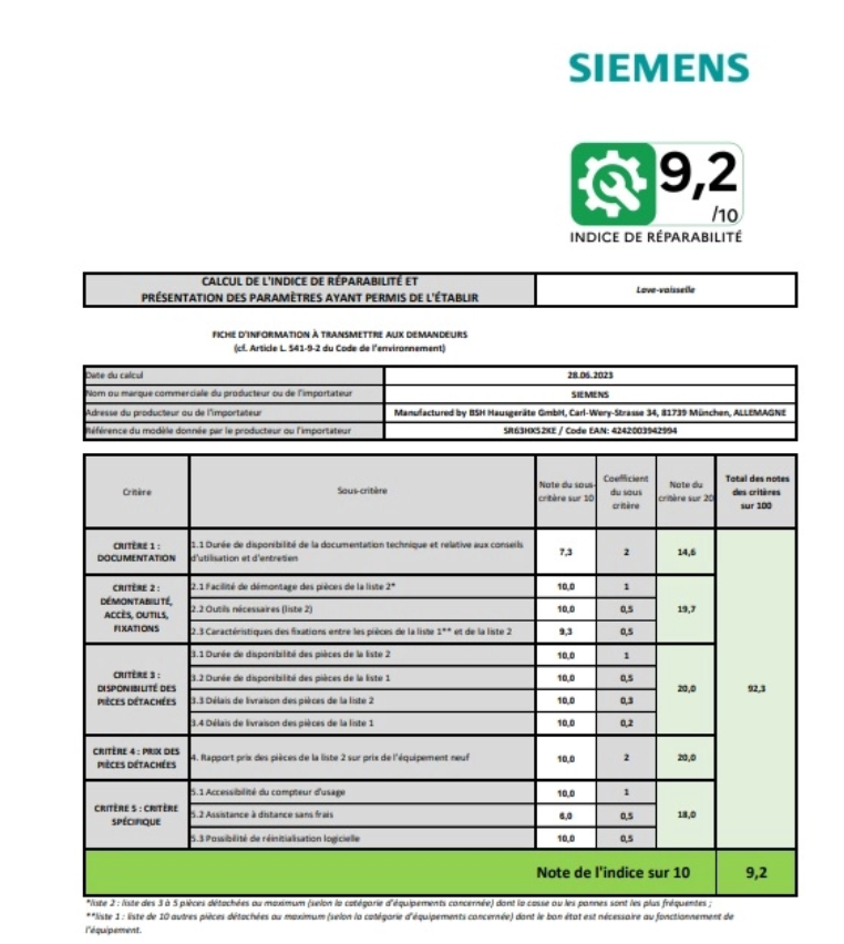 iQ300, Lave-vaisselle tout intégrable, 45 cm SIEMENS SR63HX52KE